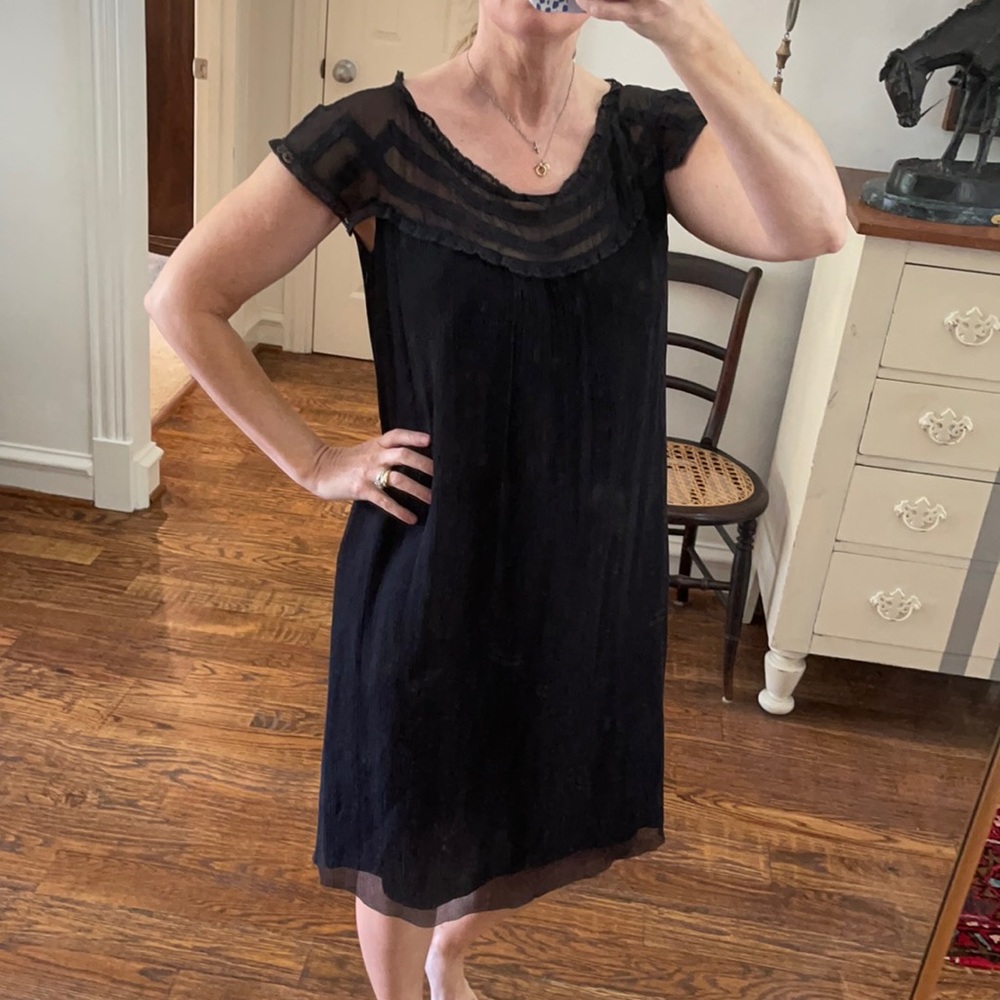 Black shift dress